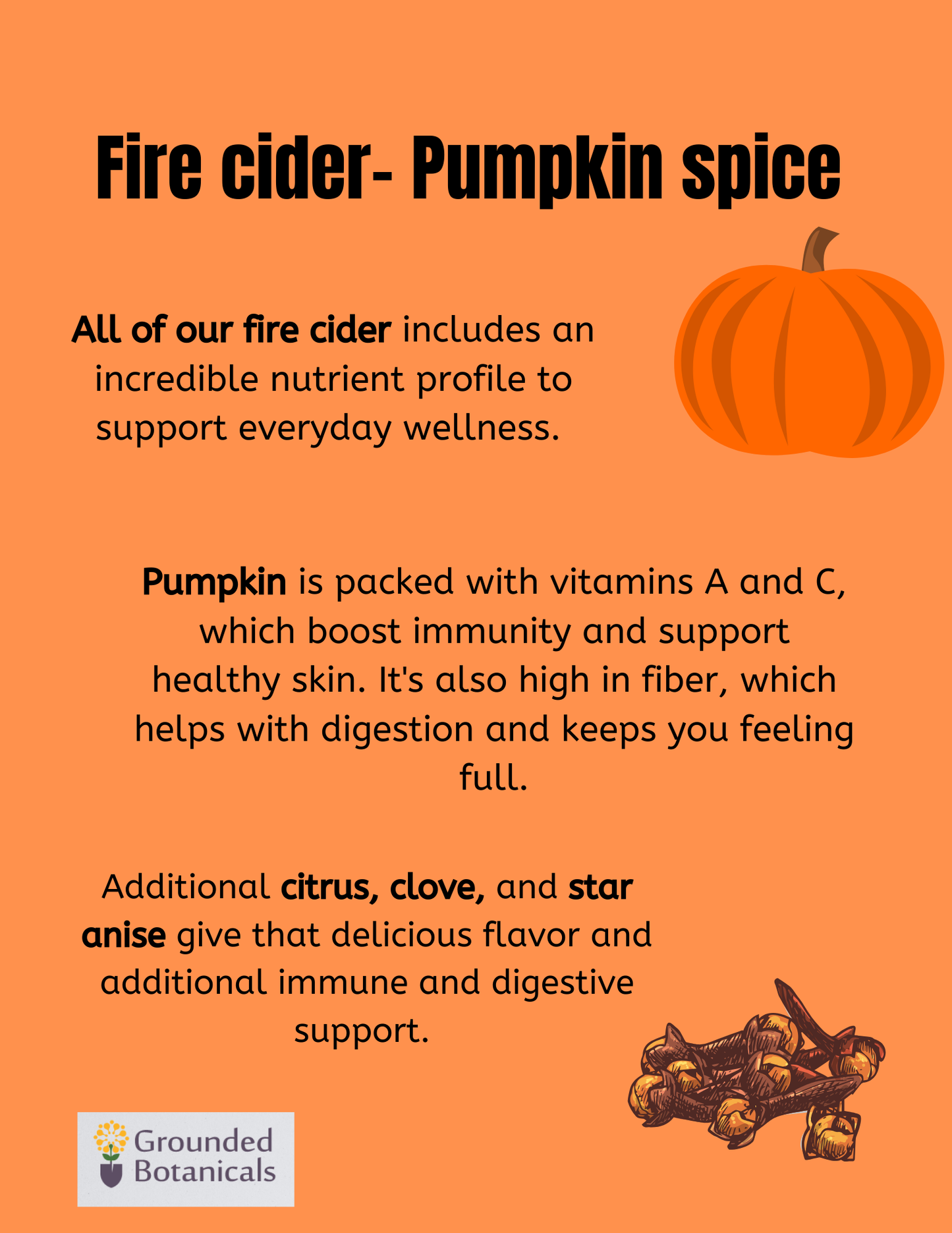 Fire Cider Pumpkin Spice 16 oz